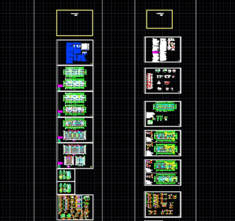 十套精选砖混结构住宅楼设计CAD图纸