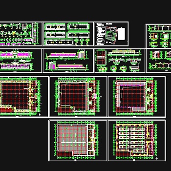 某市菜市场的建筑cad施工方案图3D模型