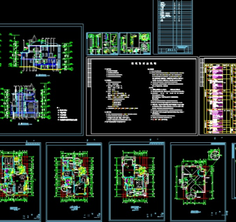 碧水天源别墅(总图)建筑设计带效果图