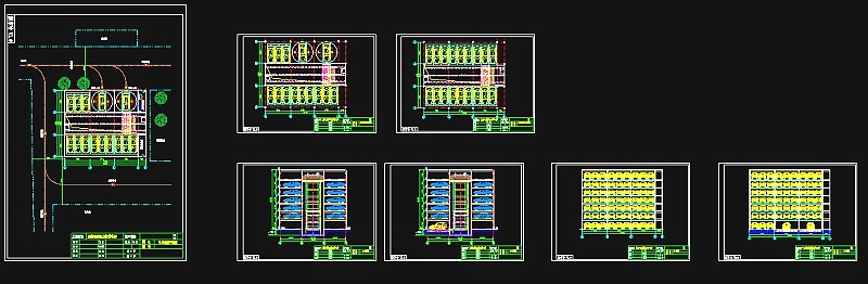 全自动机械立体停车库CAD设计图3D模型