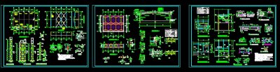 屋顶钢结构加层改造及室内加钢梯设计图3D模型