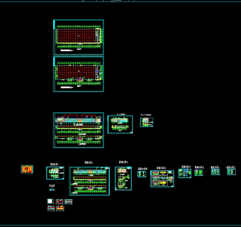 某商场外幕墙cad施工设计图纸（含节点图）