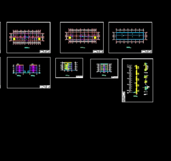 五套四层办公楼毕业设计（带计算书、建筑图、结构图）