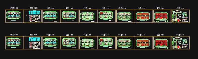 装配式多层住宅楼建筑施工cad设计方案图纸3D模型