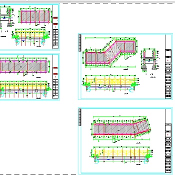 公园木桥建筑方案设计全套CAD图纸3D模型