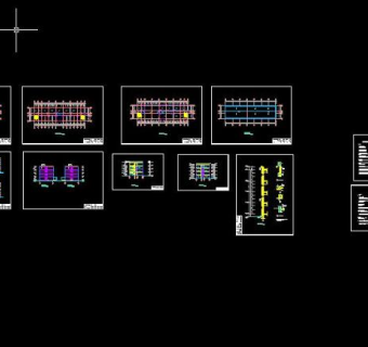 精选共五套四层办公楼建筑毕业设计