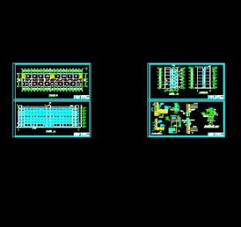 六层办公楼建筑毕业设计（共五套）