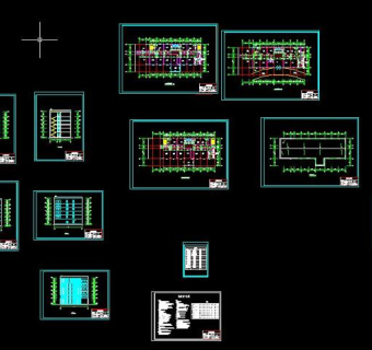 精选五套六层办公楼建筑毕业设计图