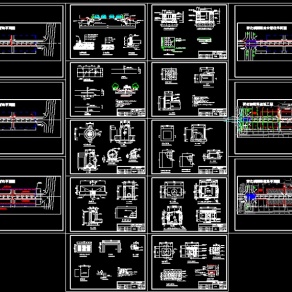 某道路结构、总平、断面、给排水cad整套建筑设计施工图纸3D模型