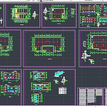 某地区C型学生宿舍楼建筑设计CAD施工图