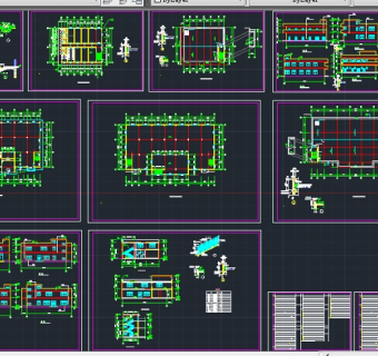某地区C型学生宿舍楼建筑设计CAD施工图