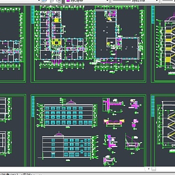 某地区S型学生宿舍楼建筑设计CAD施工图