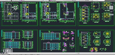 某地区S型学生宿舍楼建筑设计CAD施工图