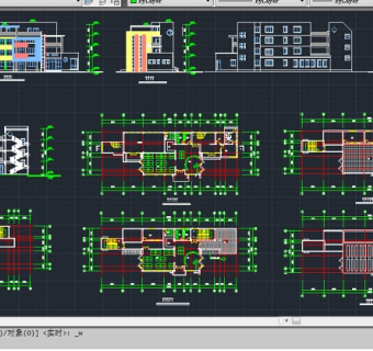 某地区高档幼儿园建筑设计CAD施工方案图