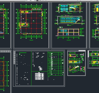 某地区多功能食堂建筑设计CAD施工图