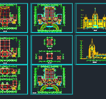 某市中心圣经学校教学楼建筑施工图纸