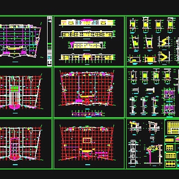 某大超市建筑施工方案设计全套CAD图纸