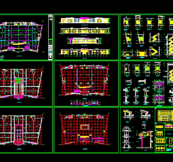 某大超市建筑施工方案设计全套CAD图纸