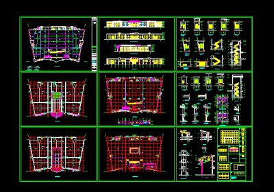 某大超市建筑施工方案设计全套CAD图纸