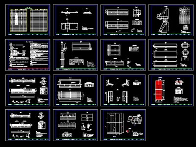 小型桥梁及道路设计cad施工方案图纸3D模型