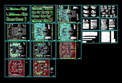 医院手术室空调通风系统cad施工方案图