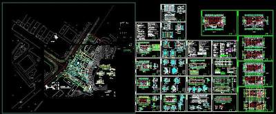 高档办公楼规划及全套CAD建筑施工图纸(含设计说明）