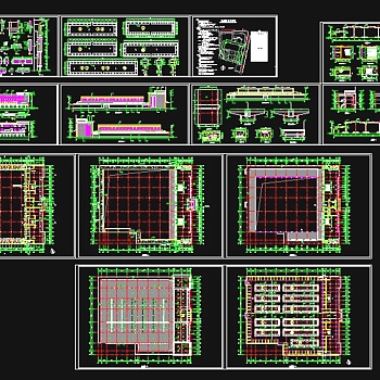 某市菜市场建筑cad施工方案设计图纸3D模型