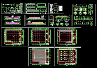 某市菜市场建筑cad施工方案设计图纸3D模型