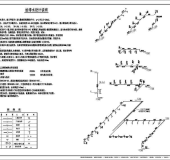 某地公共厕所给排水设计CAD图纸（含设计说明）3D模型