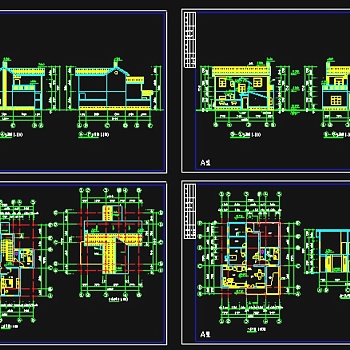 某农村别墅经典建筑CAD设计施工图