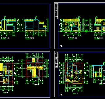 某农村别墅经典建筑CAD设计施工图
