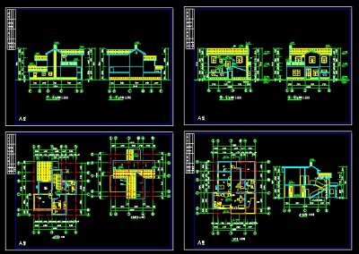 某农村别墅经典建筑CAD设计施工图