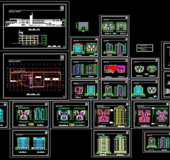 某地大型会展中心建筑cad设计施工方案图