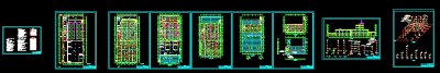 某厂房给排水和消防CAD施工设计全套图纸3D模型