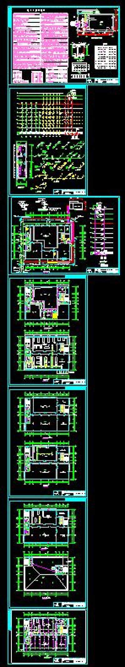 一套完整大楼给排水cad结构施工图(含设计说明）