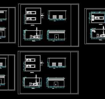 某柴油发电机房设计cad详细图纸