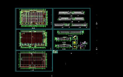 现代农贸市场设计全套cad施工图3D模型