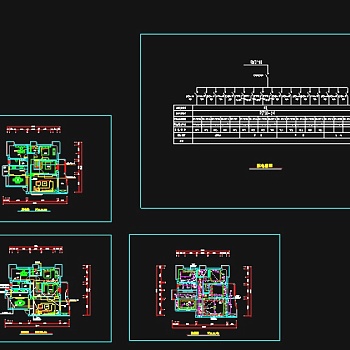 某家装电路cad设计施工方案图纸3D模型