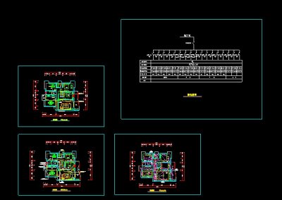 某家装电路cad设计施工方案图纸3D模型