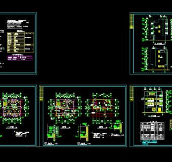 某地区某3层半私人别墅建施图纸带效果图