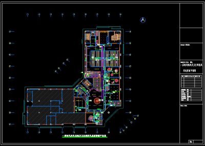 某幼儿园新风换风系统平面图3D模型