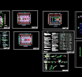 高层酒店给排水设计方案全套CAD图纸