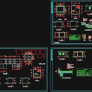 广州一层医院污水处理机房、氧气站建筑cad施工图