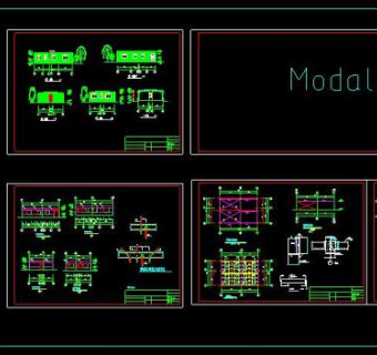 某地小饭店建筑结构设计cad施工图(含设计说明）
