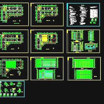 某地区某多层教学楼设计cad建施图