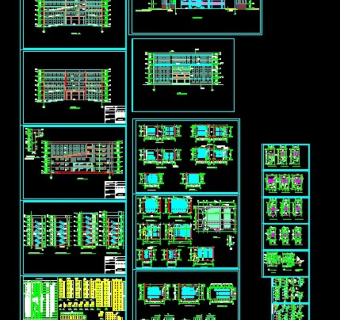 某地区某学校某教学楼设计cad建筑大样图