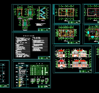 某地区某私家订制别墅cad建筑设计图