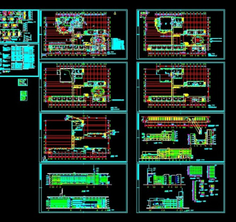 某地区某学校框架结构综合楼设计cad建施图