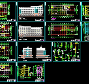 某小区多层办公楼建筑施工全套图纸