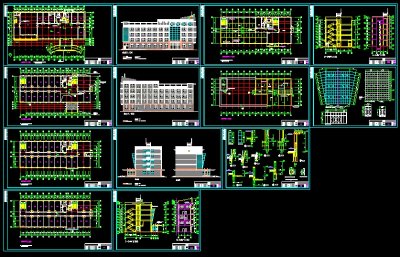 某小区多层办公楼建筑施工全套图纸
